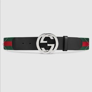 GUCCI Web belt with G buckle